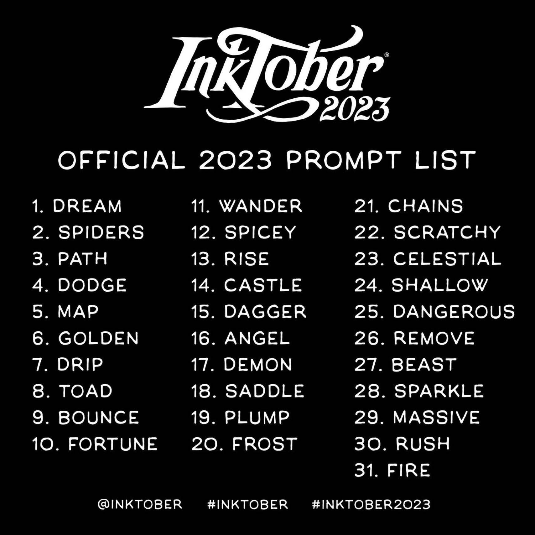 Inktober, Day 1 & 2